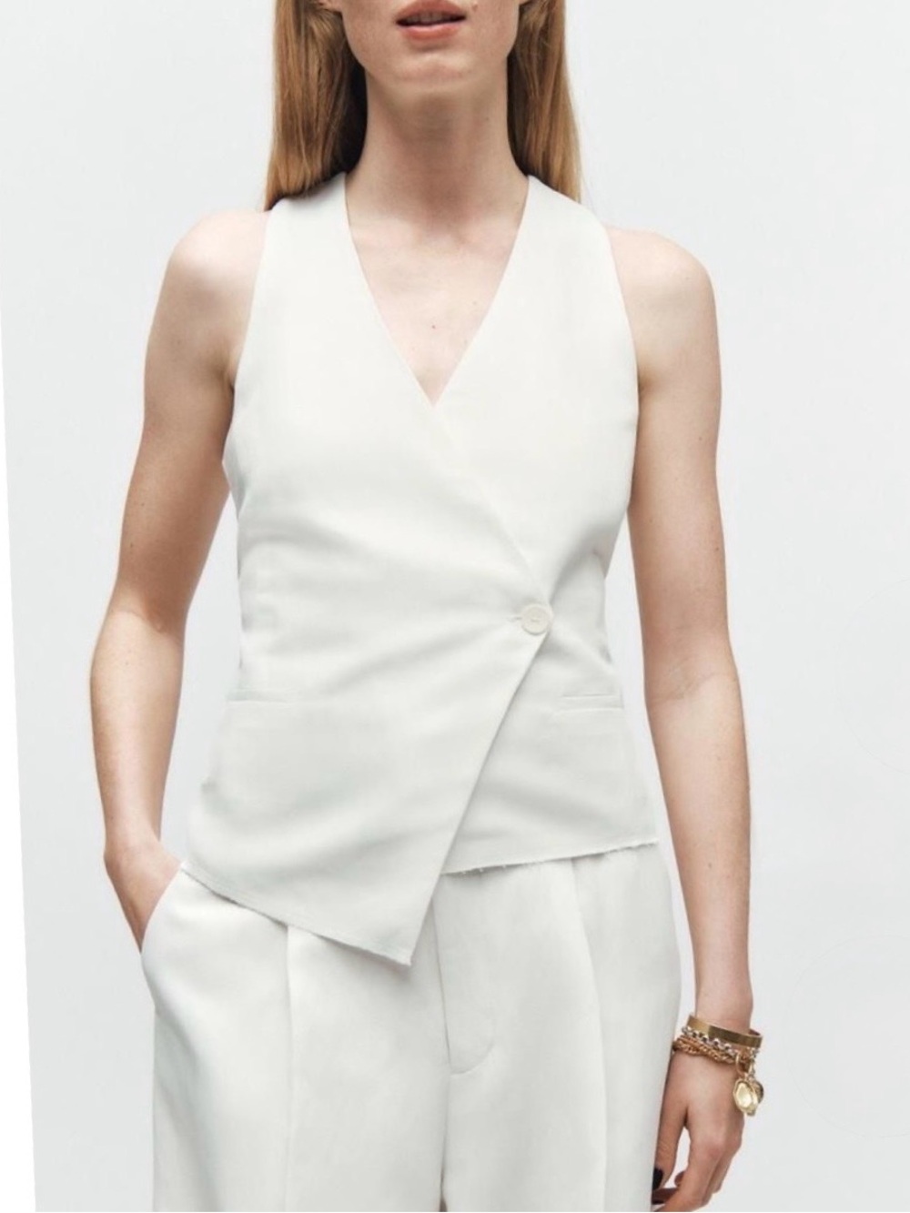 Zara Lace-Up Open-Back Sleeveless Top